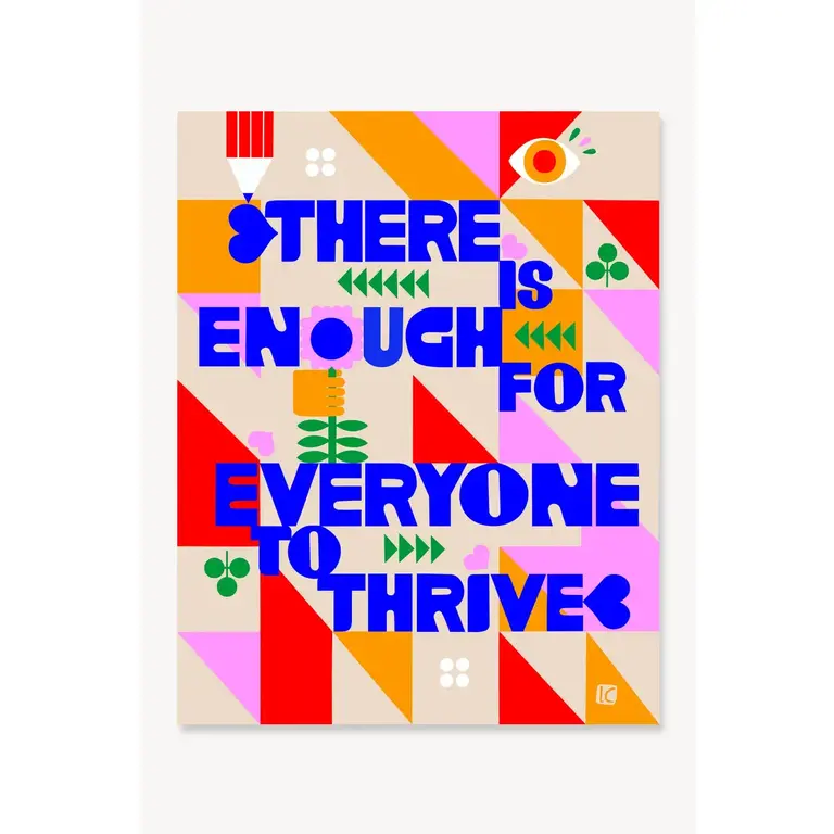 Lisa Congdon Lisa Congdon There Is Enough For Everyone Giclee Print 8.5x11 (Unframed)