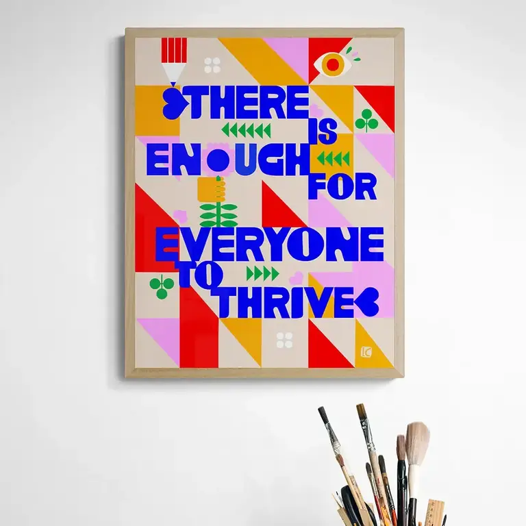 Lisa Congdon Lisa Congdon There Is Enough For Everyone Giclee Print 8.5x11 (Unframed)