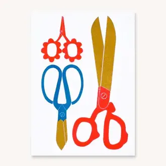 Lisa Congdon Lisa Congdon Scissors Mini Risograph 5x7 (unframed)