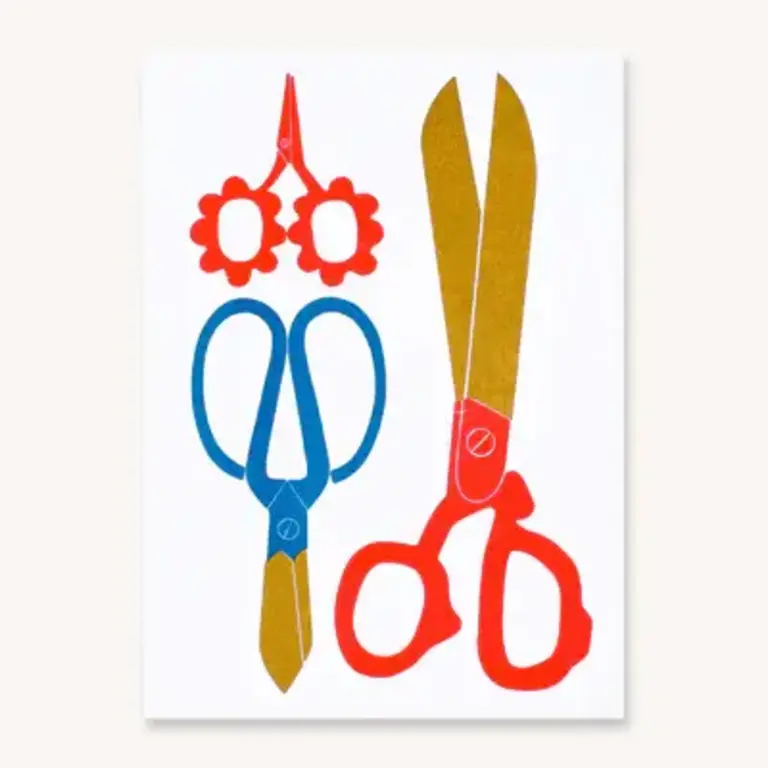 Lisa Congdon Lisa Congdon Scissors Mini Risograph 5x7 (unframed)