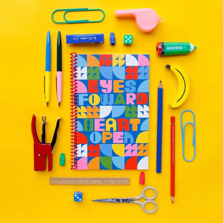 Lisa Congdon Lisa Congdon Blank Spiral Journal Eyes Open Heart Forward