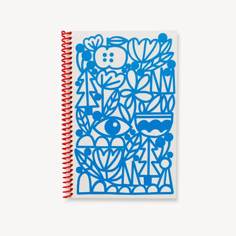 Lisa Congdon Lisa Congdon Blank Spiral Journal Manzanita Blue
