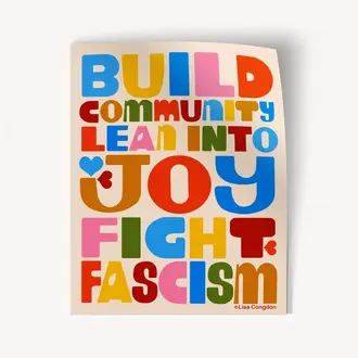 Lisa Congdon Lisa Congdon Build Community XL Sticker