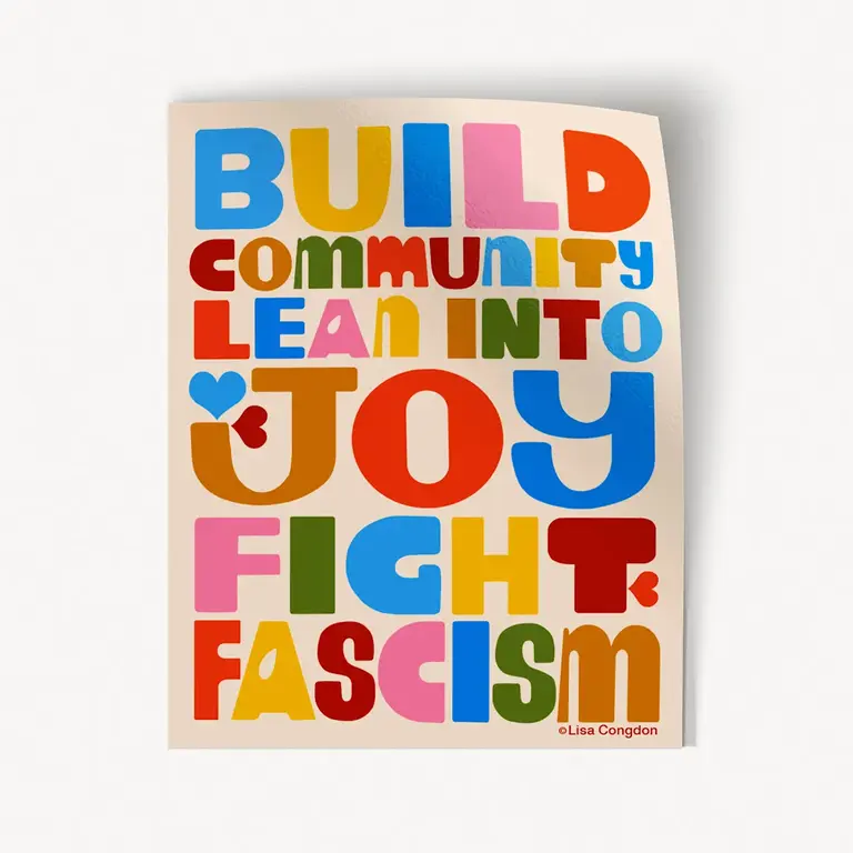 Lisa Congdon Lisa Congdon Build Community XL Sticker