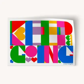 Lisa Congdon Lisa Congdon Keep Going XL Sticker