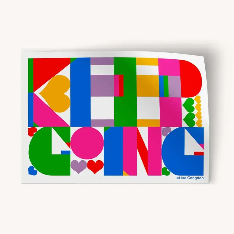 Lisa Congdon Lisa Congdon Keep Going XL Sticker