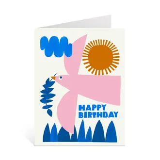 Lisa Congdon Lisa Congdon Happy Birthday Pink Bird Card