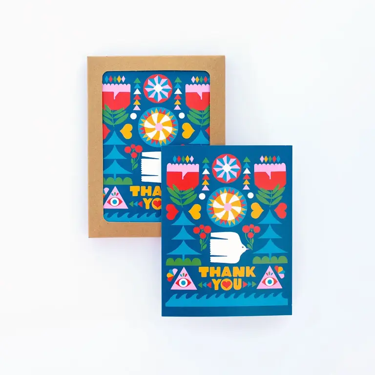 Lisa Congdon Lisa Congdon Folk Flowers Thank You Box/6