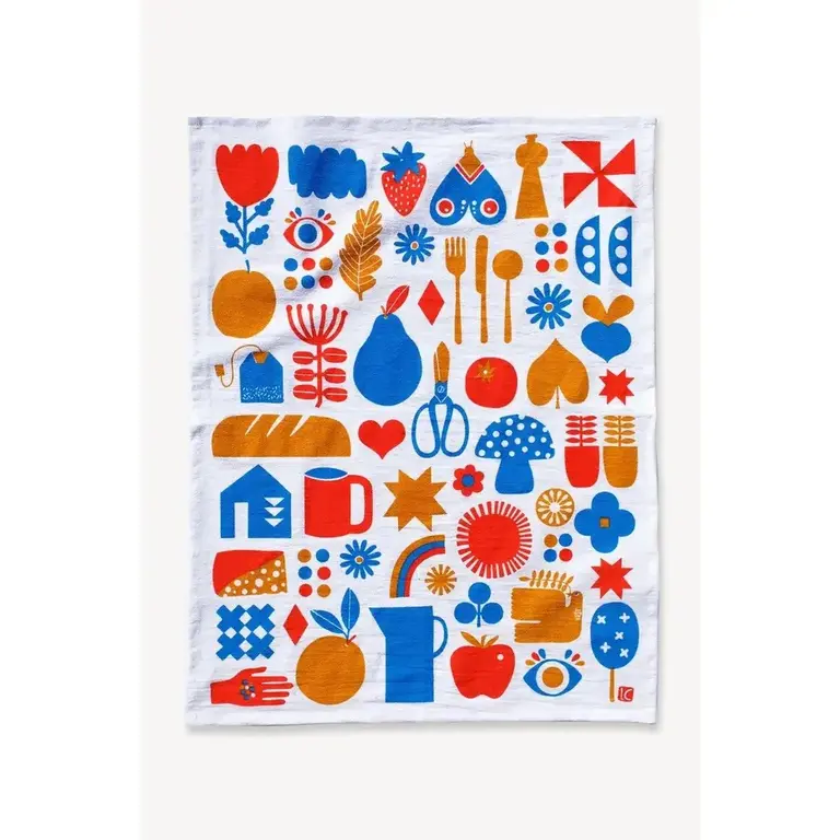 Lisa Congdon Lisa Congdon Menagerie Kitchen Towel