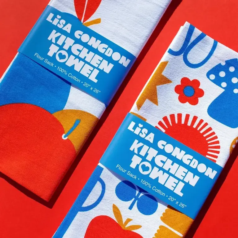 Lisa Congdon Lisa Congdon Menagerie Kitchen Towel