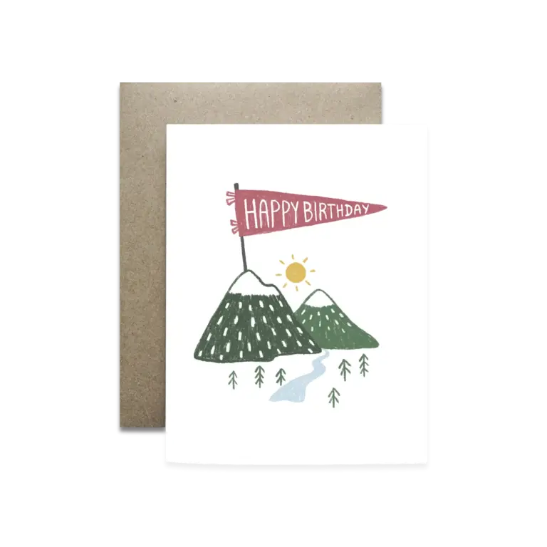 The Rural Kind Mountains Birthday Card