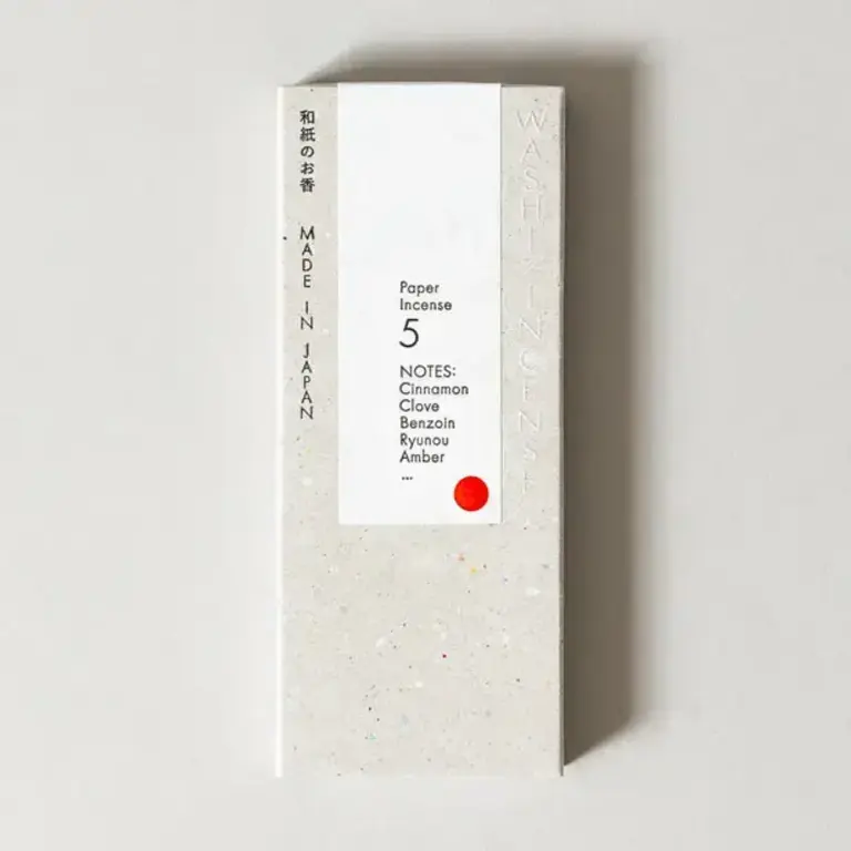 Mori Japanese Washi Paper Incense Strips #5 Smoky Comfort