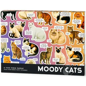 Raincoast Books Raincoast Moody Cats Puzzle 1000 pce
