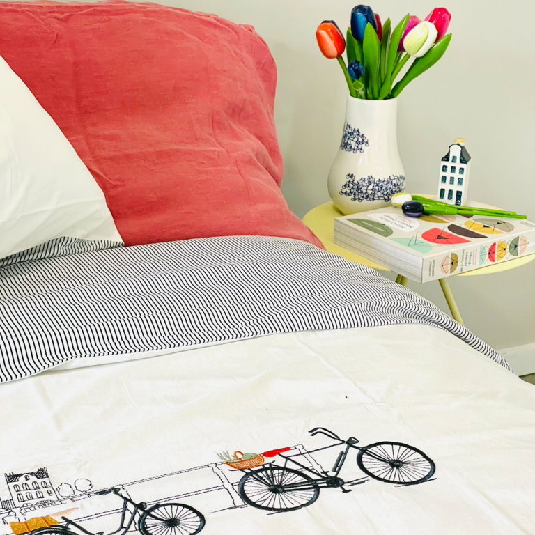 Sylvie Thiriez Sylvie Thiriez Embroidered Duvet Cover Amsterdam
