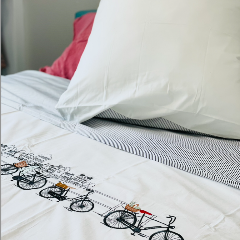 Sylvie Thiriez Sylvie Thiriez Embroidered Duvet Cover Amsterdam