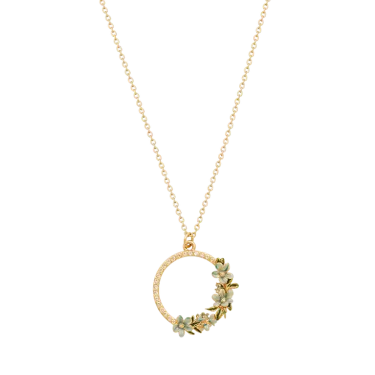 Fable England Fable Gold Floral Wreath Necklace