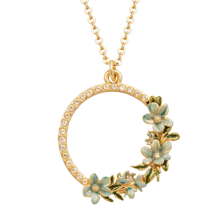 Fable England Fable Gold Floral Wreath Necklace