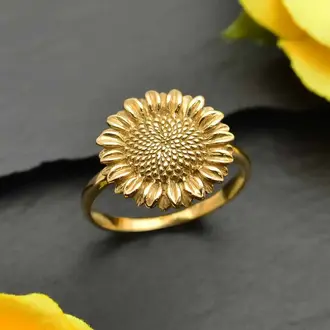 Nina Designs ND Sunflower Ring Bronze