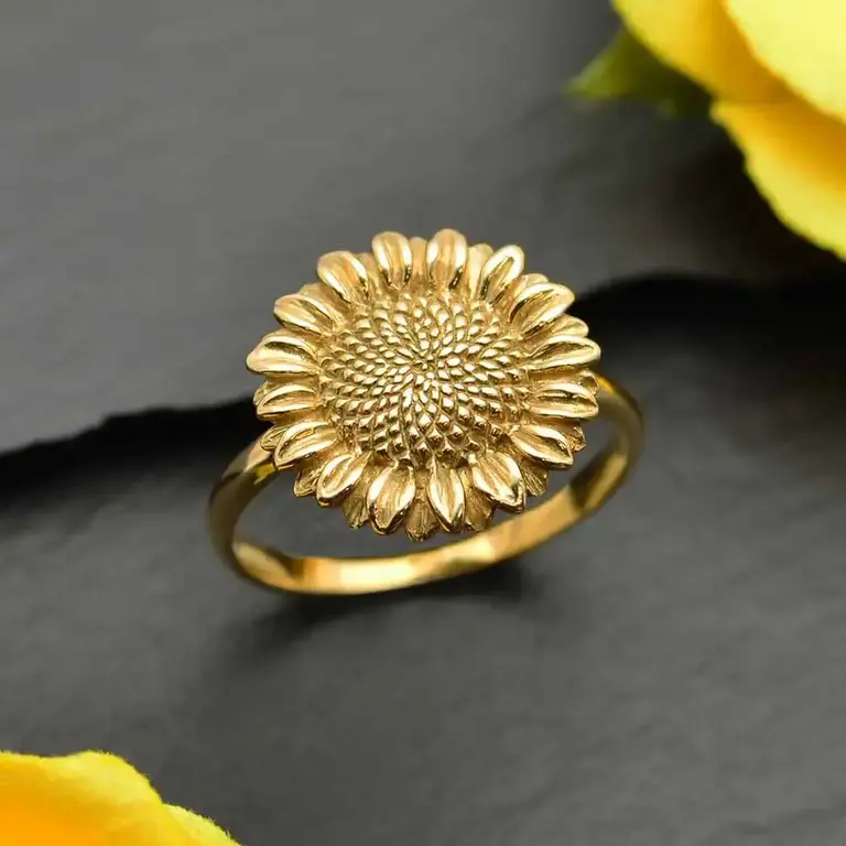 Nina Designs ND Sunflower Ring Bronze