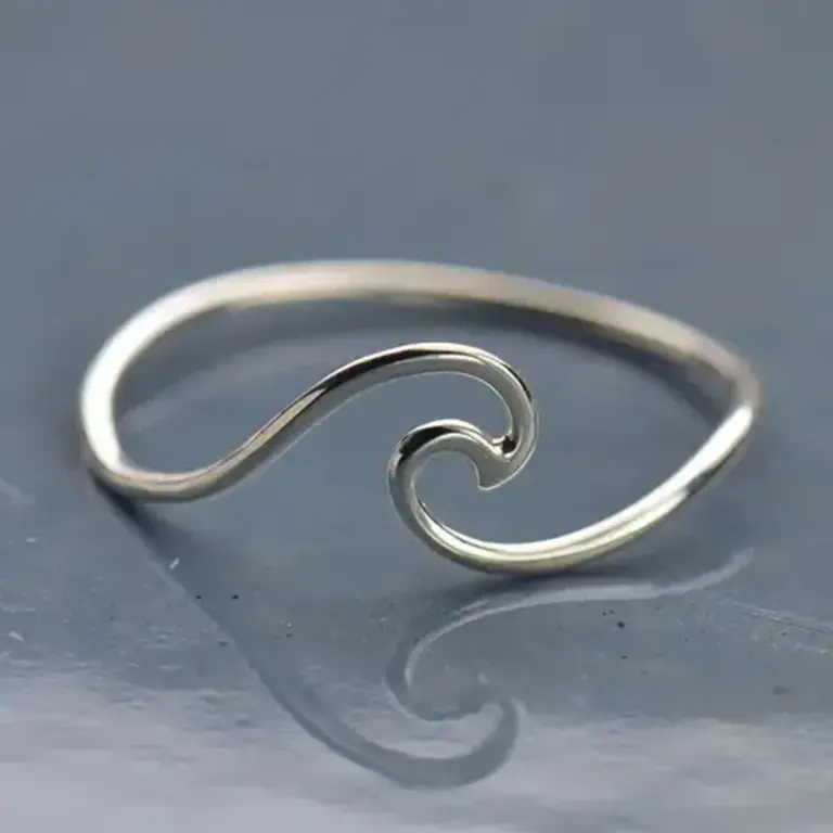 Nina Designs ND Sterling Silver Wave Ring