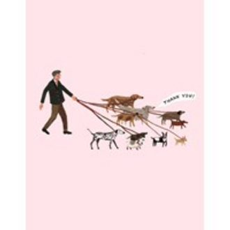 Red Cap Cards Red Cap Cards Dog Walker Thank You Card-BEC1430