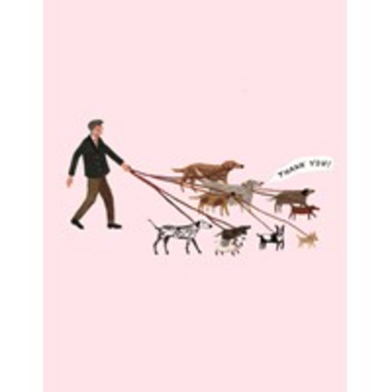 Red Cap Cards Red Cap Cards Dog Walker Thank You Card-BEC1430