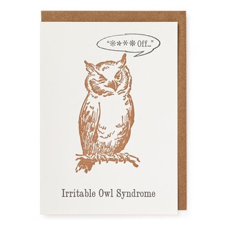 Paper E Clips PEC Irritable Owl Card