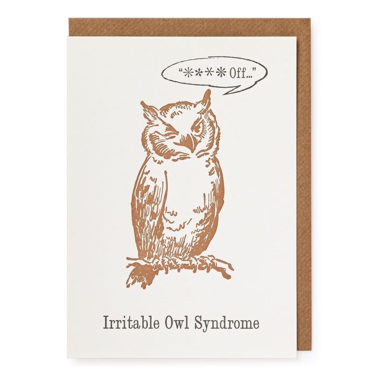 Paper E Clips PEC Irritable Owl Card