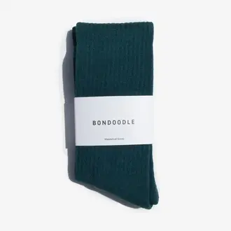 Bondoodle Bondoodle Classic Ribbed Sport Crew - Nightswim Green