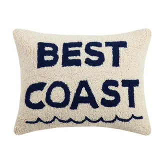 PK Handcraft Tufted Wool Best Coast Pillow 18 x 14" w. Insert