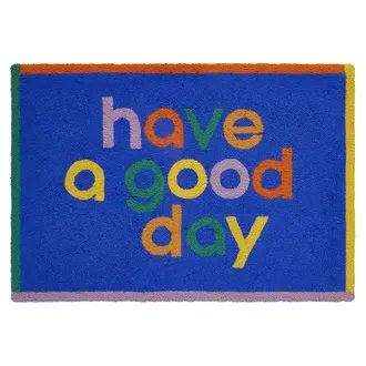 PK Handcraft Tufted Wool Accent Rug Have a Good Day 2x3'