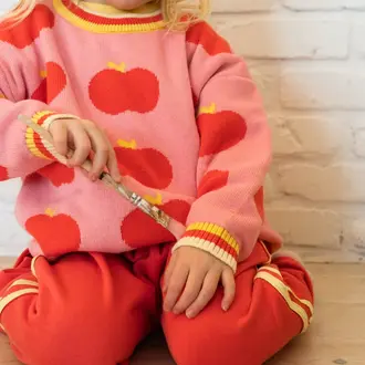 Pigeon Said Please Pigeon Said Please Kids Cotton Sweater Pink Me
