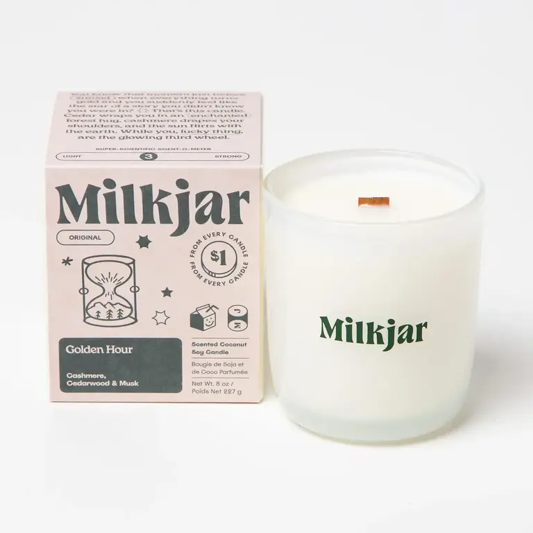 Milk Jar Candle Co Milk Jar Golden Hour 8oz Candle