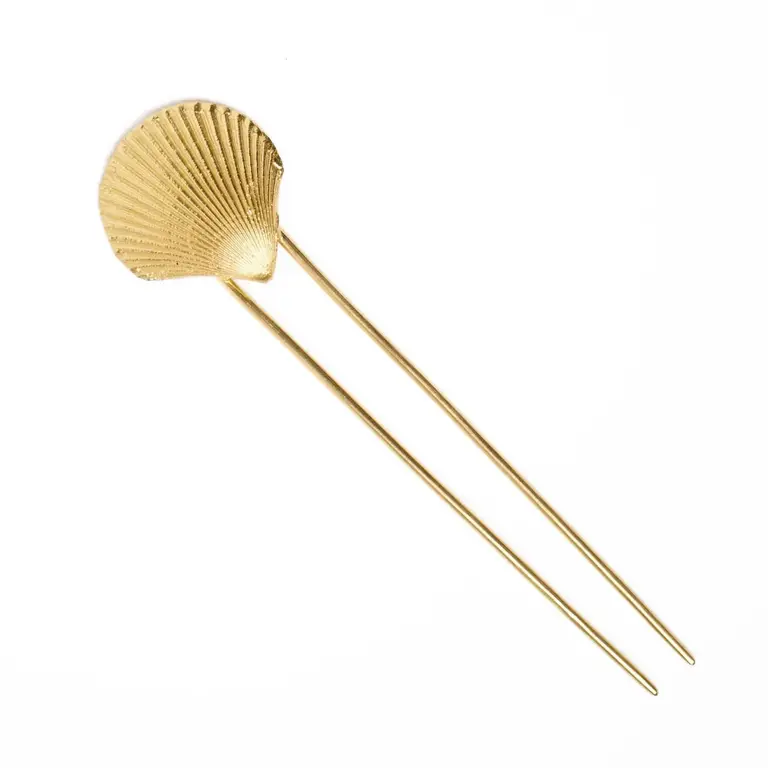 Ink + Alloy Ink + Alloy Sutton Shell Hair Stick Brass
