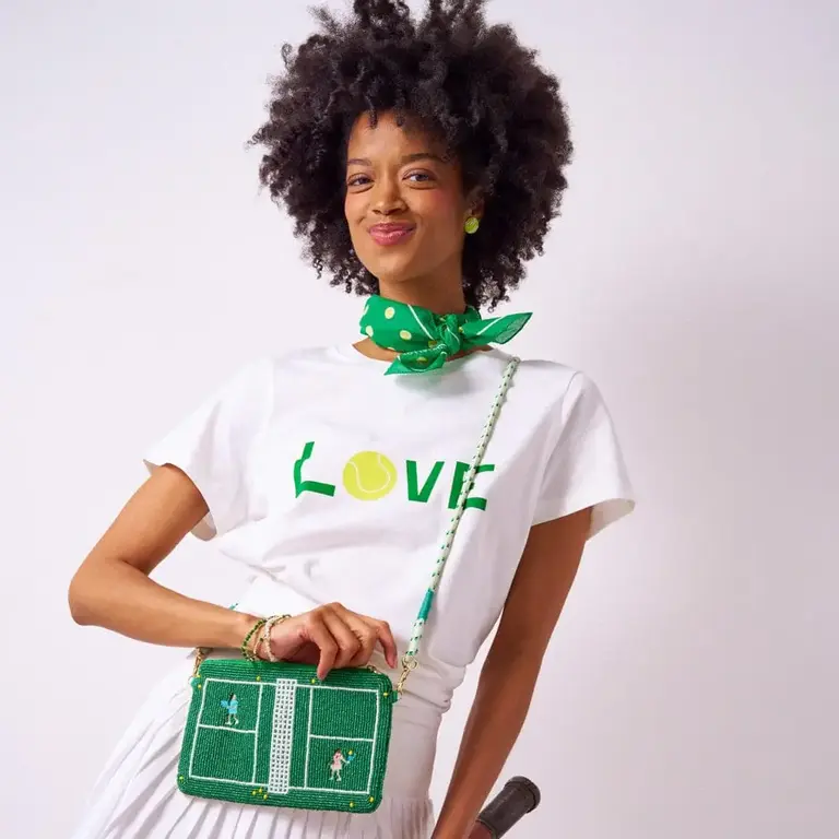 Ink + Alloy Ink + Alloy Carson Square Cotton Scarf - Tennis 21"