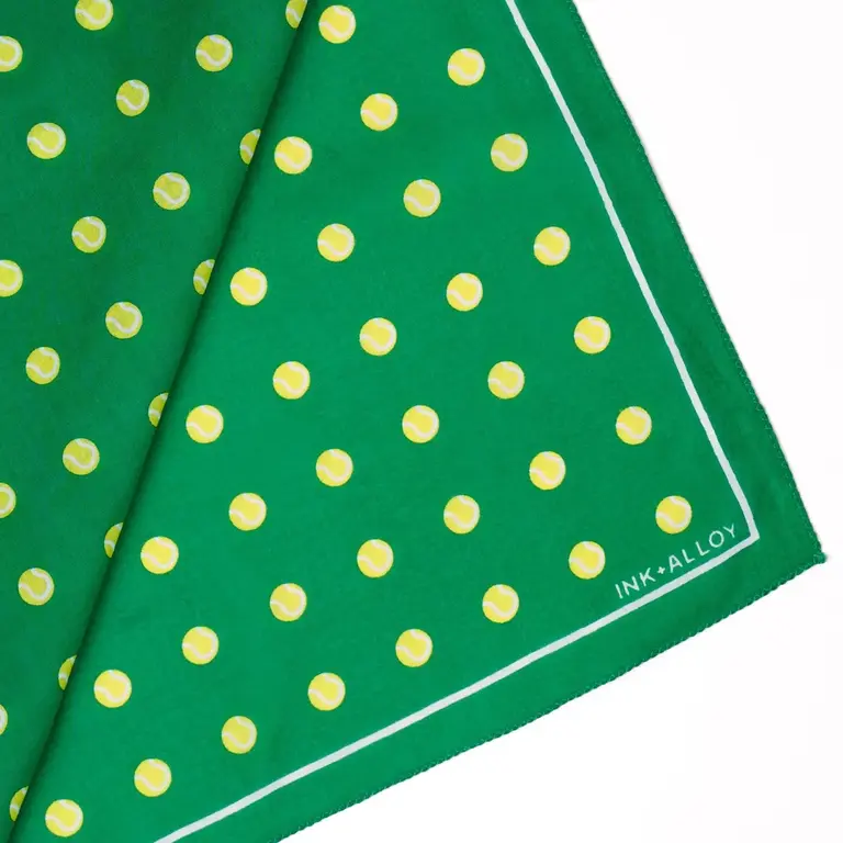 Ink + Alloy Ink + Alloy Carson Square Cotton Scarf - Tennis 21"