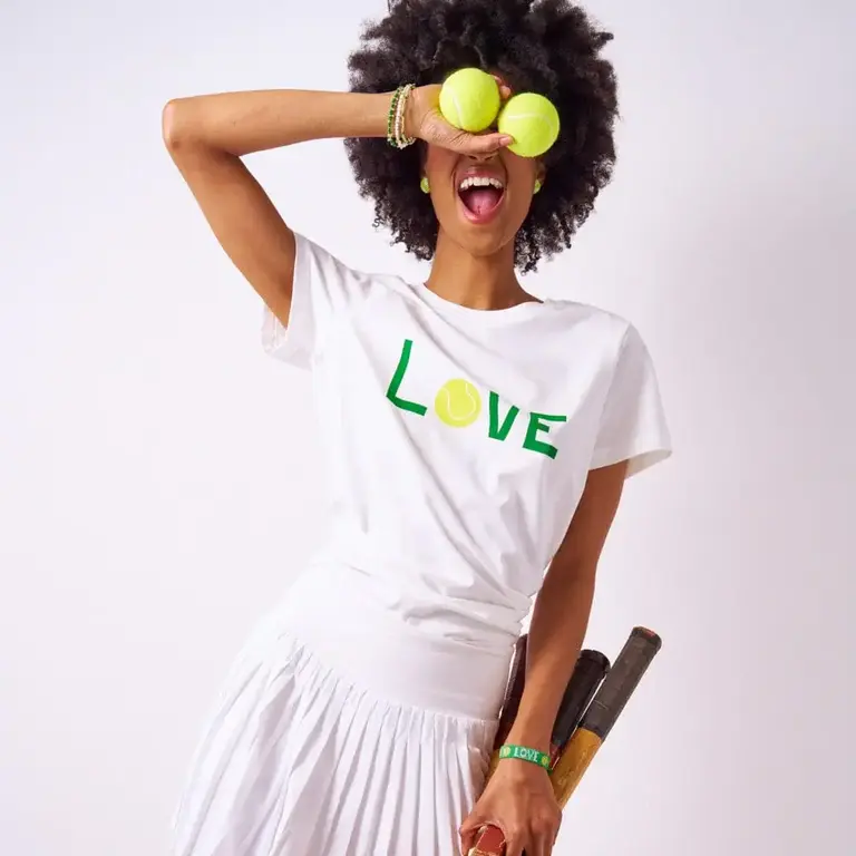 Ink + Alloy Ink + Alloy Kiki Tennis Love Cotton Tee