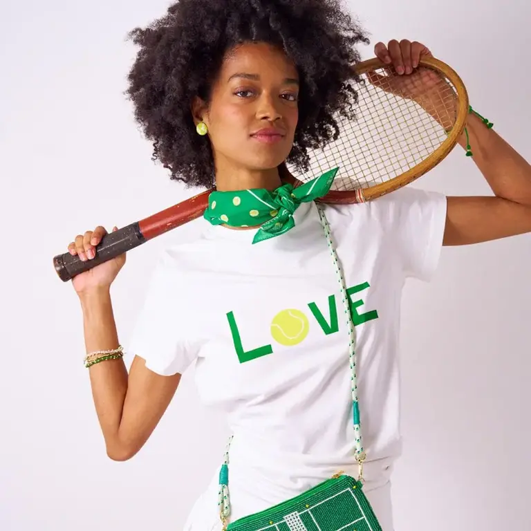 Ink + Alloy Ink + Alloy Kiki Tennis Love Cotton Tee