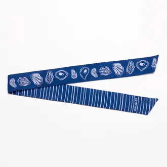 Ink + Alloy Ink + Alloy Camile Cotton Skinny Scarf Oysters Ink + Alloy Ink + Alloy Camile Cotton Skinny Scarf Oysters
