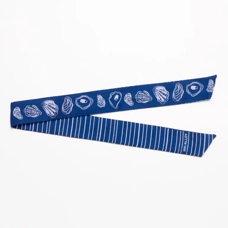 Ink + Alloy Ink + Alloy Camile Cotton Skinny Scarf Oysters