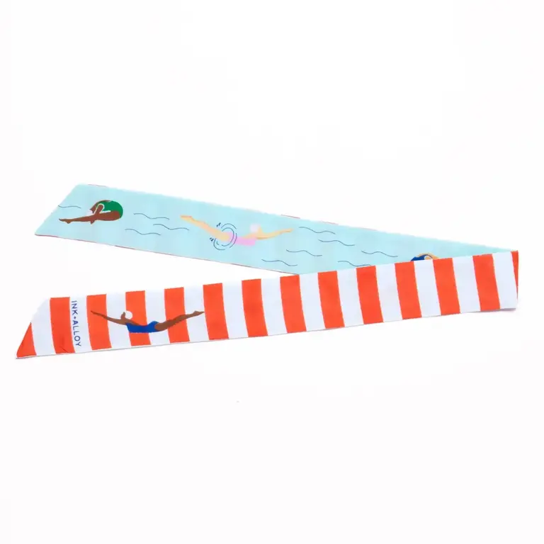 Ink + Alloy Ink + Alloy Camile Cotton Skinny Scarf Swimmers