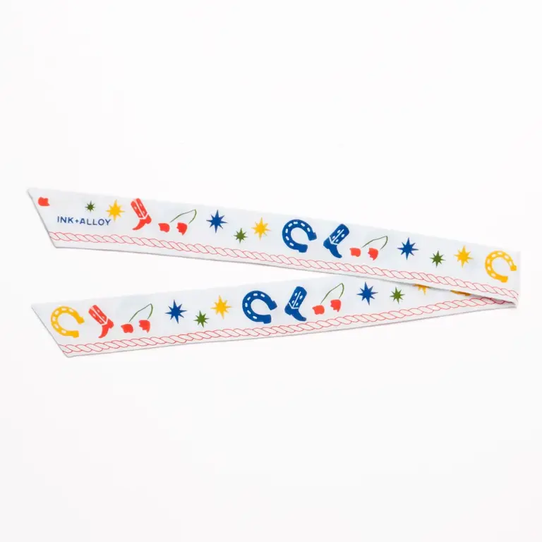 Ink + Alloy Ink + Alloy Camile Cotton Skinny Scarf Western