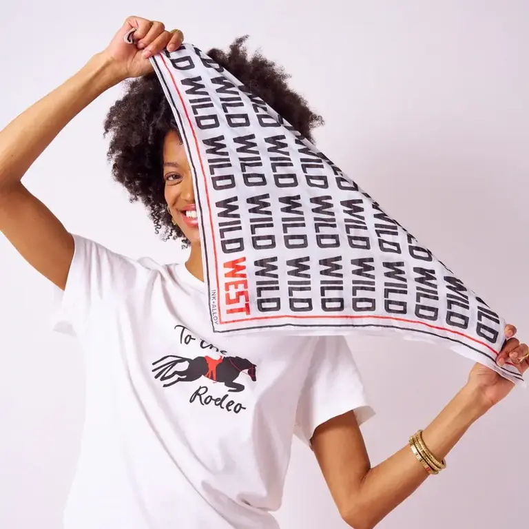 Ink + Alloy Ink + Alloy Carson Square Cotton Scarf - Wild West 21"
