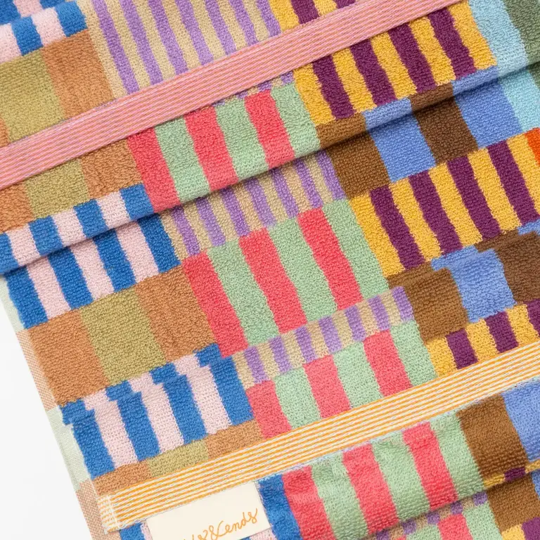 Foekje Fleur Foekje Fleur Bath Towel #123 Tulip Quilt (Medium)