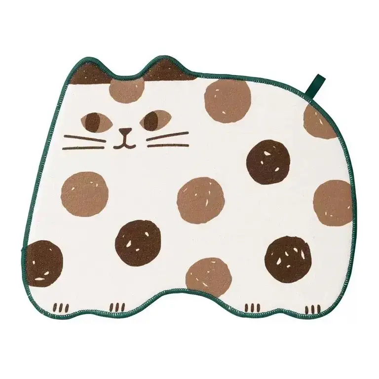 Toki Cat Dish Drying Mat White