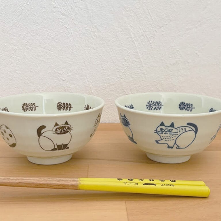 Fika Japan Fika Rice Bowl Cat Brown