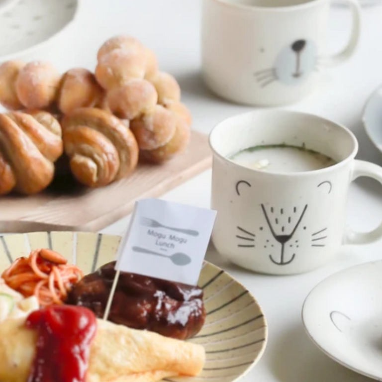 Fika Japan Fika Ceramic Lion Dinner Set / 4