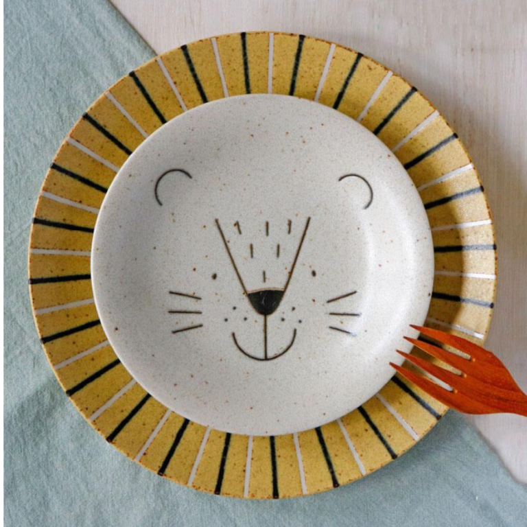 Fika Japan Fika Ceramic Lion Plate Set/2