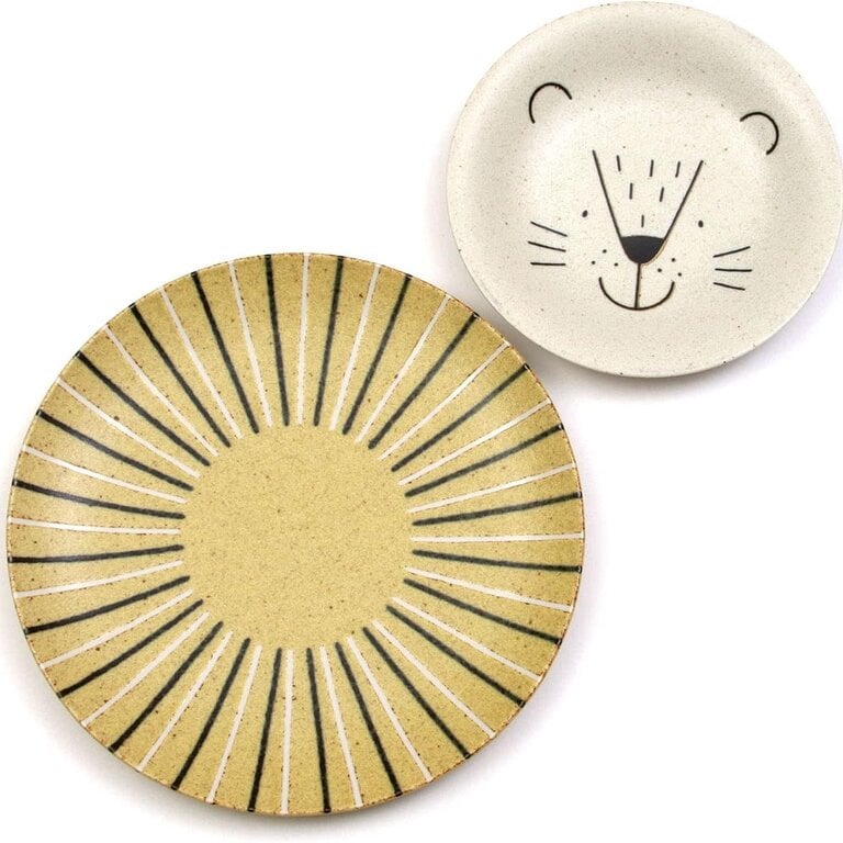 Fika Japan Fika Ceramic Lion Plate Set/2