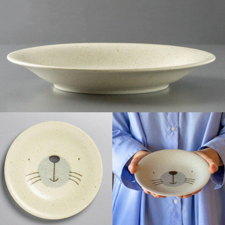 Fika Japan Fika Ceramic Sesame Seal Plate